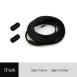 1Pair New Flat Elastic Locking Shoelace No Tie Shoelaces Spe
