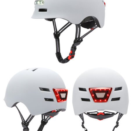 Skateboard Cycling Electric Vehicle Lighting Warning Smart Light Safety Sports Helmet