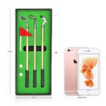 Desktop Mini Golf Putting Green Metal Club Ballpoint Pen Set