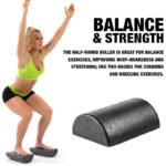 Yoga Foam Roller EPP Semi-circular Smooth Fitness Equipment Muscle Massage Column