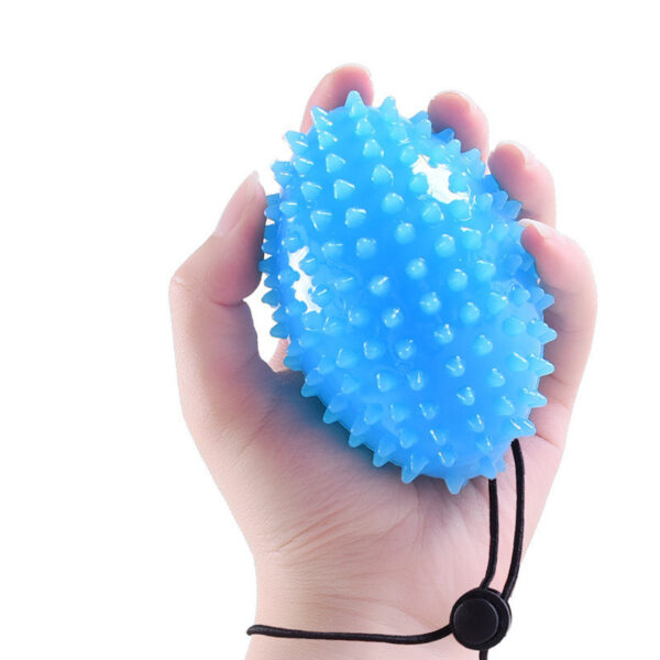 Tpr Hand Massage Spike Ball With Fall-Proof Rope