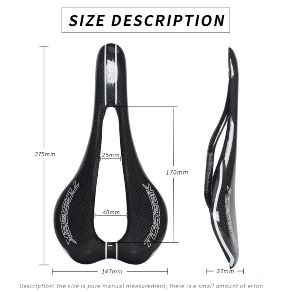 Cycling Accessories Carbon Fiber Saddle Large Hollow Bicycle Seat