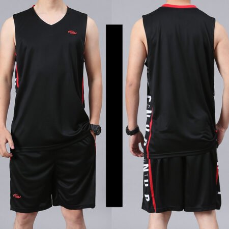 Basketball Sports Suit Men's Summer Casual Wear Sleeveless Thin Vest Running Suit Shorts Sportswear