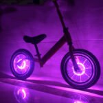 Children's Balance Bike Flower Drum Bicycle Wind Fire Roller Skating Light USB