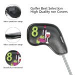 Golf Iron Rod Sleeve Ball Arm Cap Wine Glass Pattern High-end Pu Rod Head Protective Cover