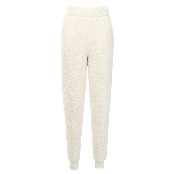 Fashion street lamb cashmere ladies sports casual pants