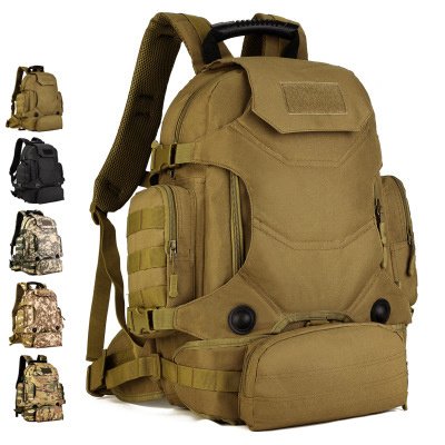 40 liters of outdoor three combination knapsack multifunction tactics double shoulder bag army camouflage mountaineering bag riding waist bag