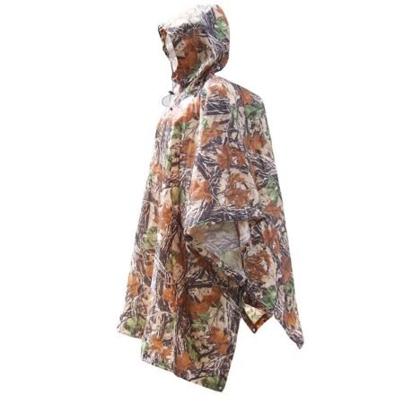 Jungle through mountaineering camouflage raincoat Outdoor hiking marching poncho poncho