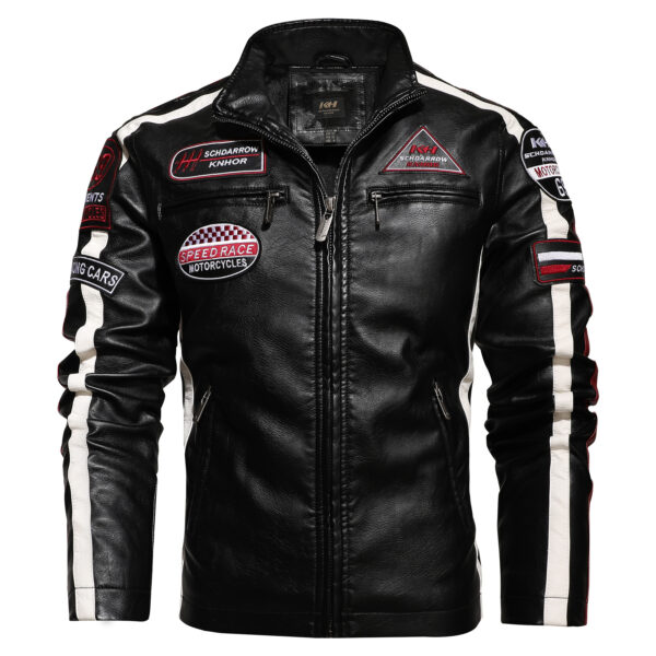 Men's Motorcycle Leather Street Motorcycle Racing Suit