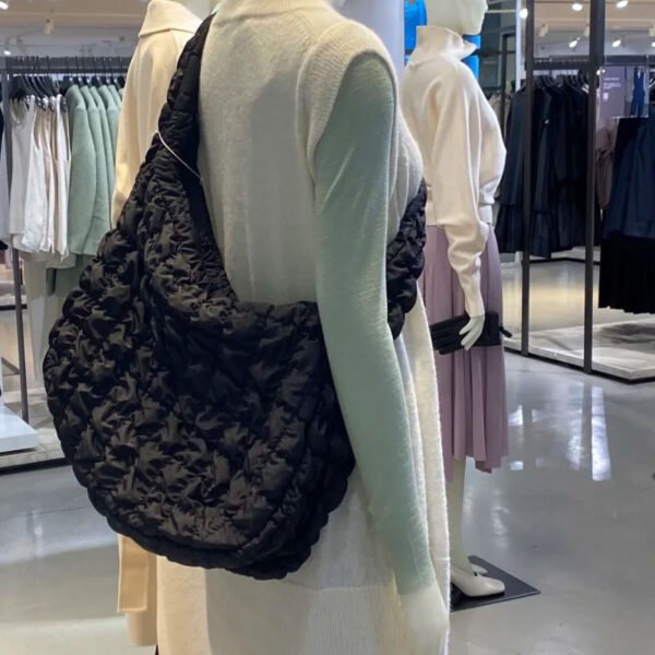 Yunduo Lingge Folds BigBag Casual Personality Quilt Bag