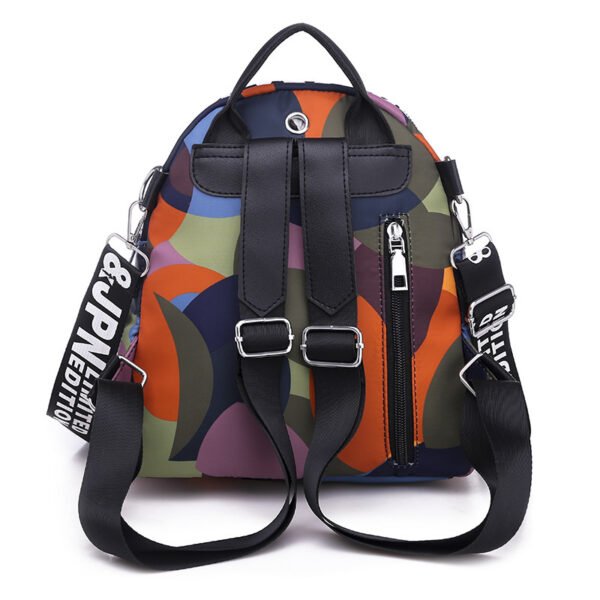 Women's Oxford Cloth Korean Casual Fashion Printing Multi-function Travel Outing Backpack