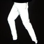 Daxianyilian Tide Brand 3M Reflective Pants Evening Slim-Fit Trousers Plus Fertilizer To Increase Casual Jogging Pants Foot Pants