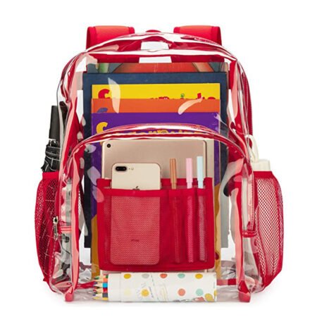 Student Universal Waterproof Schoolbag Backpack Transparent Large Capacity