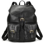 Women's First Layer Leather Backpackage Flip Leisure Travel