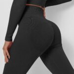 European And American Seamless Knitted Thread Moisture Wicking Yoga Pants