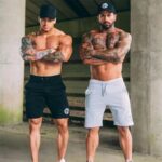 Casual men's shorts outdoor fitness pants