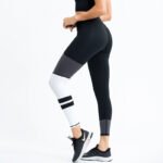 Women's colorblock striped sports trousers