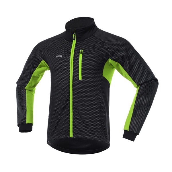 Autumn and winter three-layer composite fleece cycling jersey