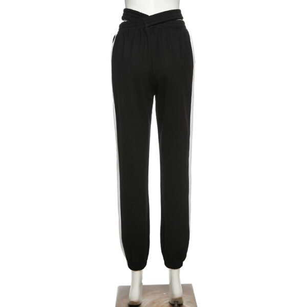 Contrasting Color Loose Fashion Casual All-match Sports Trousers Women