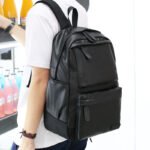 New men's travel bag fashion backpack pu shoulder bag men's casual sports backpack