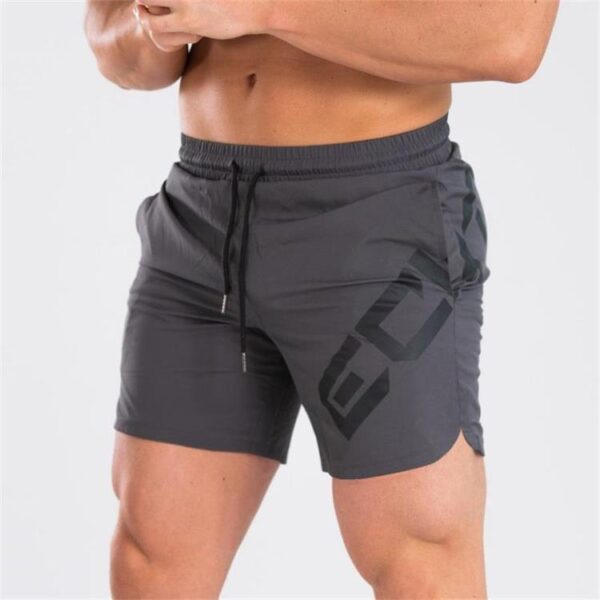 Elastic Thin Training Running  Men's Casual Quick-drying Knee Length Summer Sports Shorts