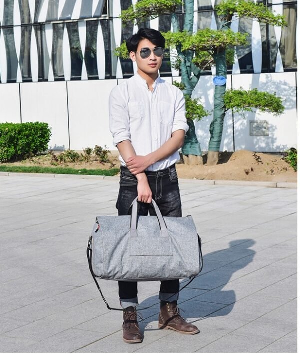 Modoker Garment Bag with Shoulder StrapDuffel Bag Carry on Hanging Suitcase Clothing Travel Business Bag Multiple Pockets