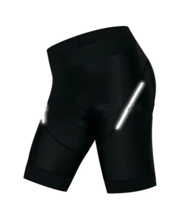 Pure Black Breathable Reflective Cycling Pants