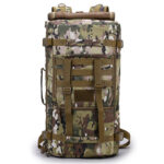 60 liters of outdoor camouflage bag mountaineering bag nylon waterproof double shoulder bag for men and women traveling big backpack tactical Backpack