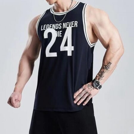 Quick-drying Sports Vest Summer New Elastic American Basketball Training No 24 Jersey Vest