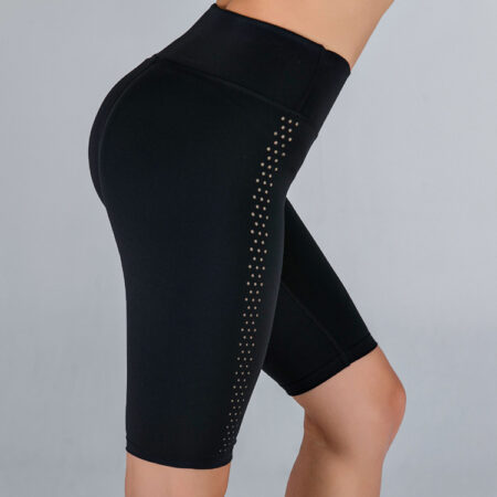 Hollow Breathable Slim Hip Yoga Shorts