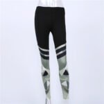 Camouflage printed stitching yoga pants