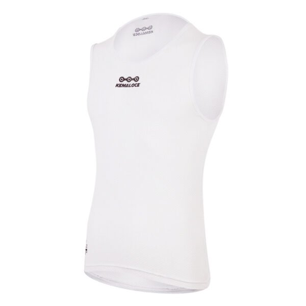 Breathable Men Cycling Base Layer White Coo