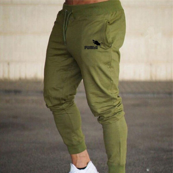 Sport European and American fitness printed casual trousers