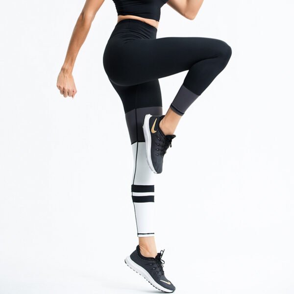 Women's colorblock striped sports trousers