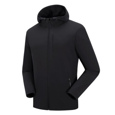 Men's movement in the spring and autumn season, men's single layer elastic mountaineering jackets, waterproof, windproof, breathable and caprant riding clothes