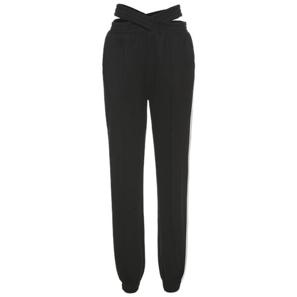 Contrasting Color Loose Fashion Casual All-match Sports Trousers Women